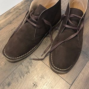 Giraldi Chukka Suede Boots Chocolate Brown 10.5